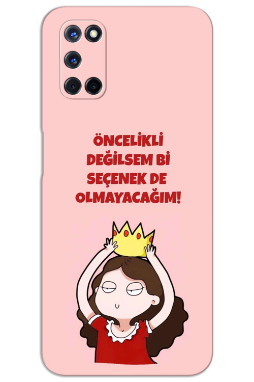 Oppo A72 Kılıf HD Desen Baskılı Arka Kapak - Seçenek Değilim
