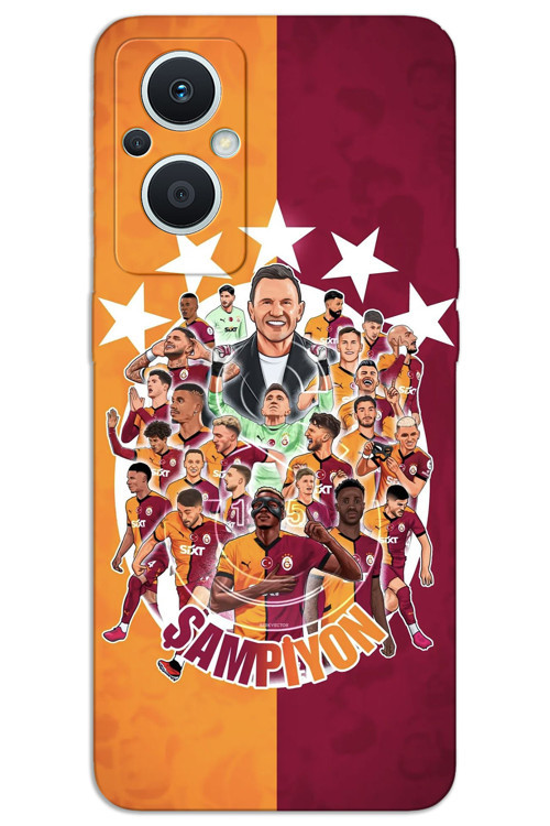 Oppo Reno 7 Lite Kılıf HD Desen Baskılı Arka Kapak - Şampiyon
