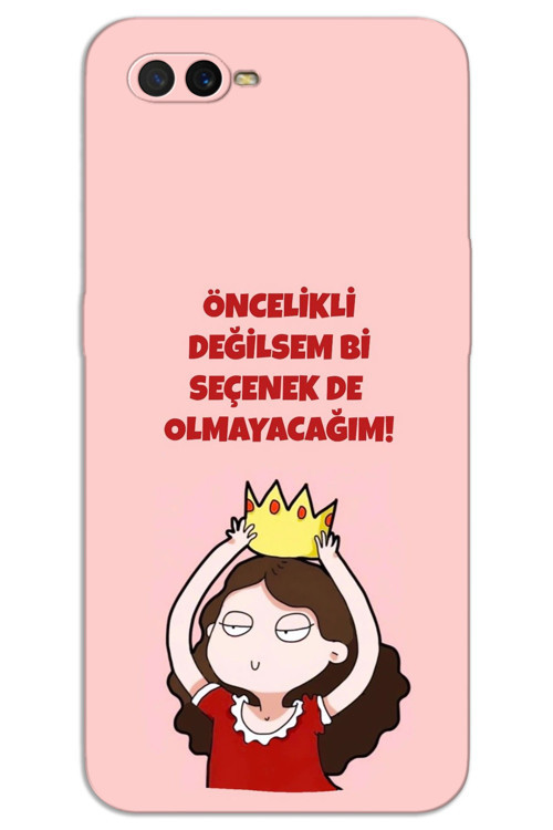 Oppo Ax7 Kılıf HD Desen Baskılı Arka Kapak - Seçenek Değilim