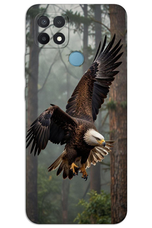 Oppo A15 / A15S Kılıf HD Desen Baskılı Arka Kapak - Kartal