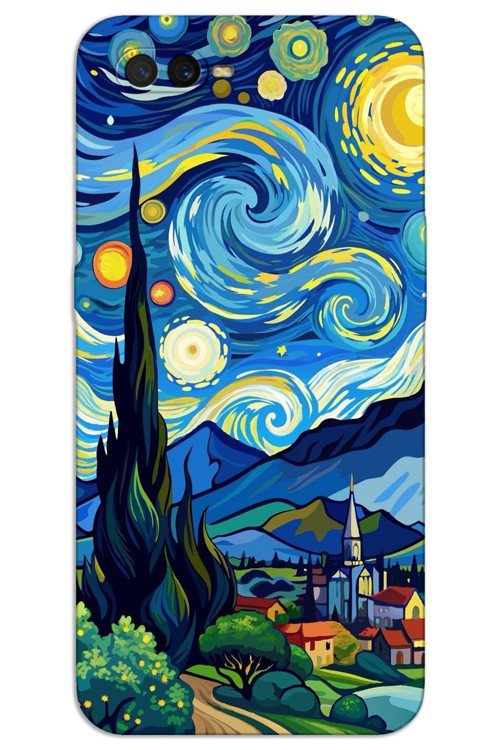 Oppo Ax7 Kılıf HD Desen Baskılı Arka Kapak - Tablo