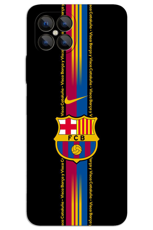 Omix X600 Kılıf HD Desen Baskılı Arka Kapak - Barça
