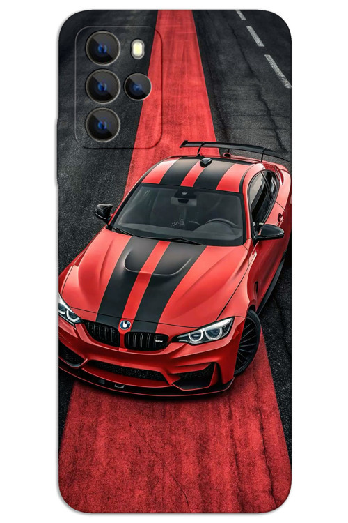 Omix X300 Kılıf HD Desen Baskılı Arka Kapak - Kırmızı BW