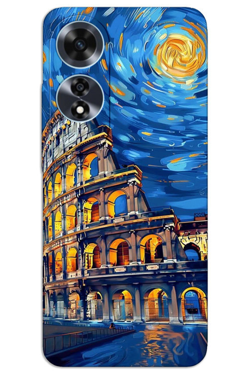 Oppo A60 Kılıf HD Desen Baskılı Arka Kapak - Sanat Roma