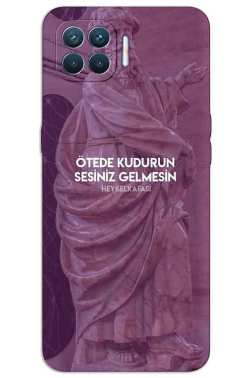Oppo Reno 4 Lite Kılıf HD Desen Baskılı Arka Kapak - Ötede Kudurun