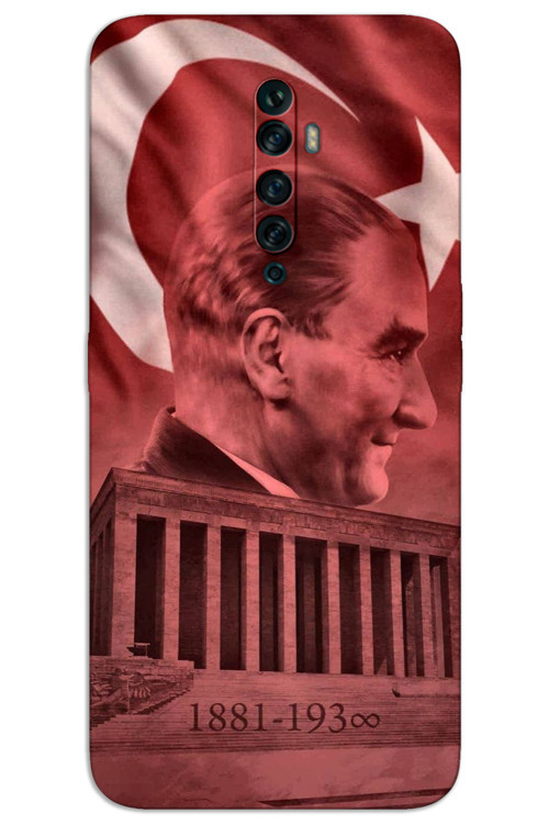 Oppo Reno 2Z Kılıf HD Desen Baskılı Arka Kapak - Atatürk Anıtkabir