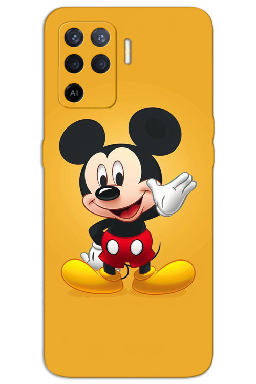 Oppo Reno 5 Lite Kılıf HD Desen Baskılı Arka Kapak - Mickey 3