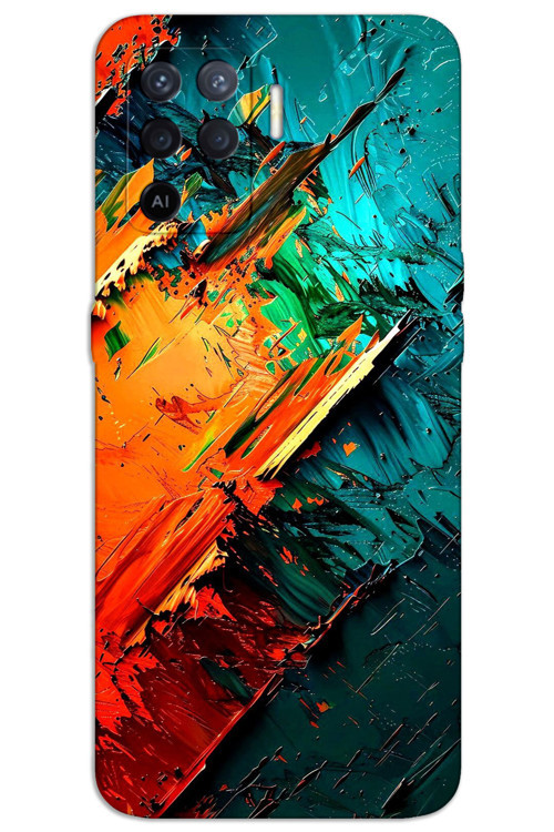 Oppo Reno 5 Lite Kılıf HD Desen Baskılı Arka Kapak - Kristal