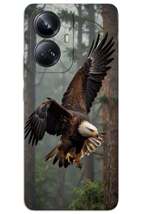 Realme 10 Pro Plus 5G Kılıf HD Desen Baskılı Arka Kapak - Kartal