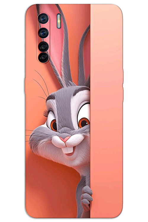 Oppo A91 Kılıf HD Desen Baskılı Arka Kapak - BugsBunny 2