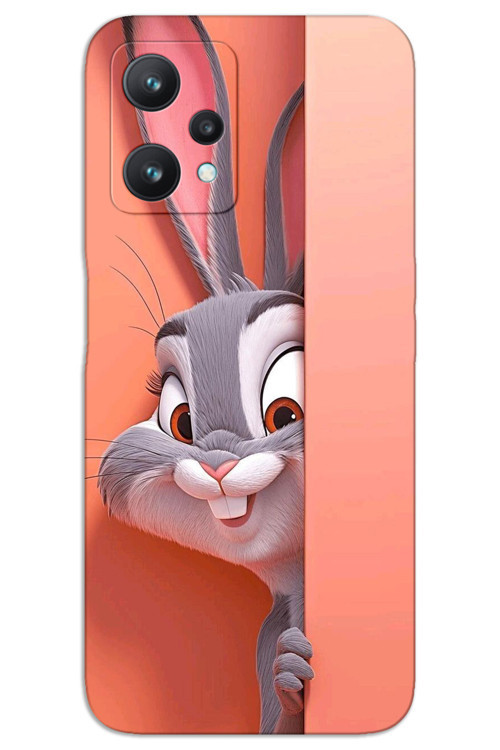 Realme 9 Pro Kılıf HD Desen Baskılı Arka Kapak - BugsBunny 2
