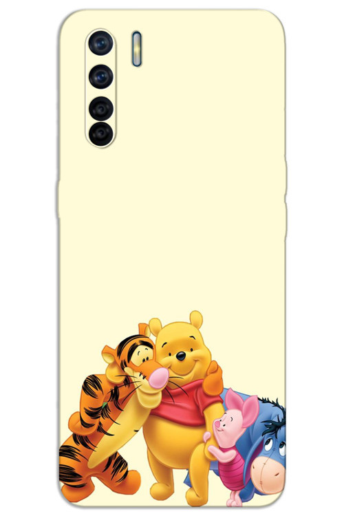 Oppo A91 Kılıf HD Desen Baskılı Arka Kapak - Winnie The Pooh 3