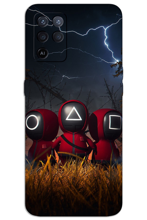 Oppo A54 Kılıf HD Desen Baskılı Arka Kapak - Squid Game Minyon