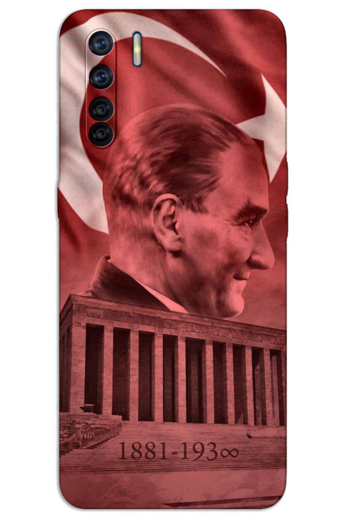 Oppo A91 Kılıf HD Desen Baskılı Arka Kapak - Atatürk Anıtkabir