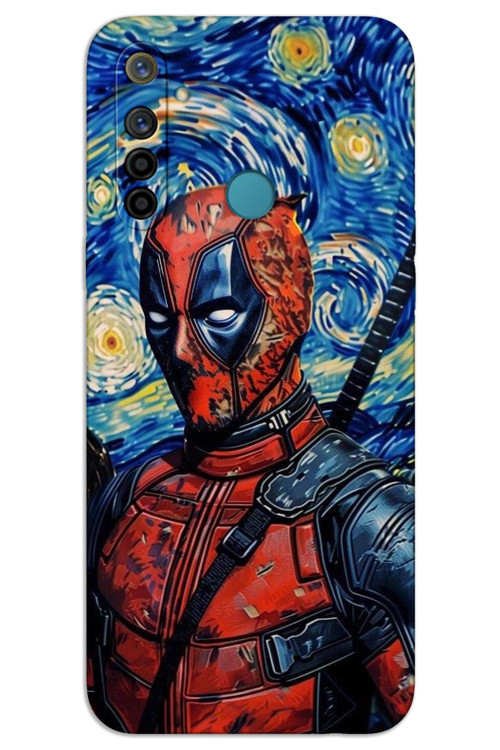 Realme 5i Kılıf HD Desen Baskılı Arka Kapak - Deadpool