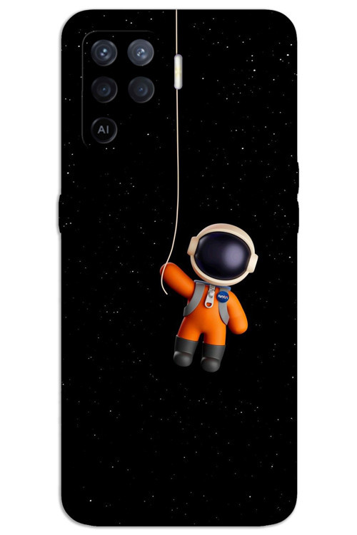 Oppo Reno 5 Lite Kılıf HD Desen Baskılı Arka Kapak - Astronot