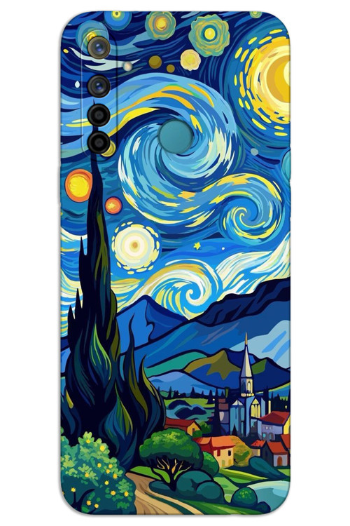 Realme 6i Kılıf HD Desen Baskılı Arka Kapak - Tablo