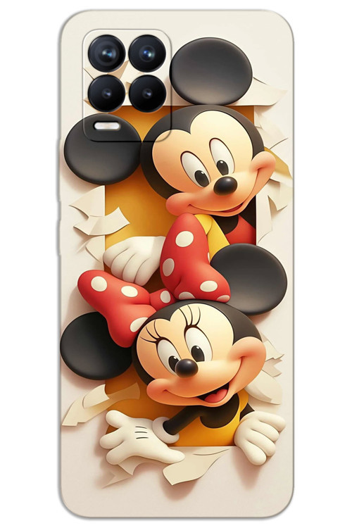 Realme 8 Pro Kılıf HD Desen Baskılı Arka Kapak - Mickey 2