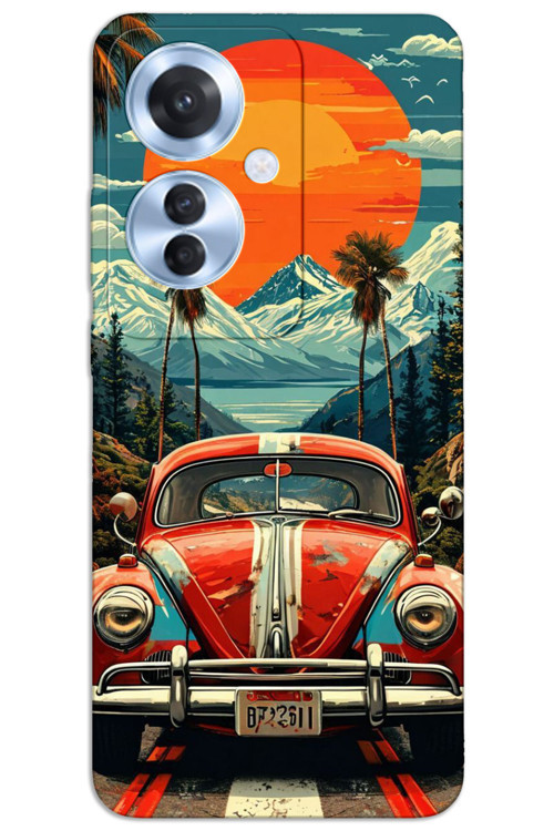 Oppo Reno 11F Kılıf HD Desen Baskılı Arka Kapak - Vosvos Ay