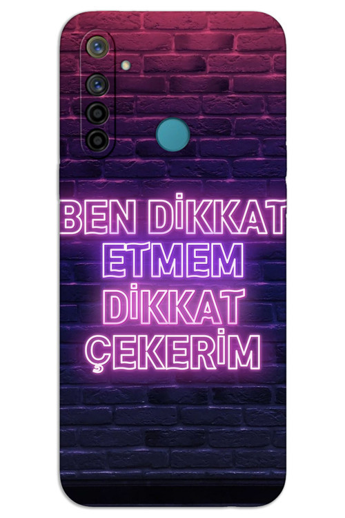Realme 5i Kılıf HD Desen Baskılı Arka Kapak - Dikkat Çekerim