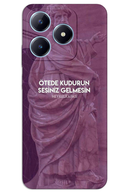 Realme C53 Kılıf HD Desen Baskılı Arka Kapak - Ötede Kudurun