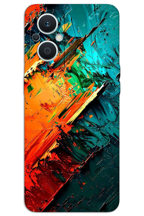 Oppo Reno 7 Lite Kılıf HD Desen Baskılı Arka Kapak - Kristal
