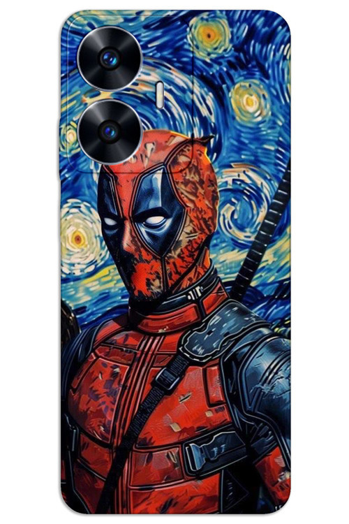 Realme C55 Kılıf HD Desen Baskılı Arka Kapak - Deadpool
