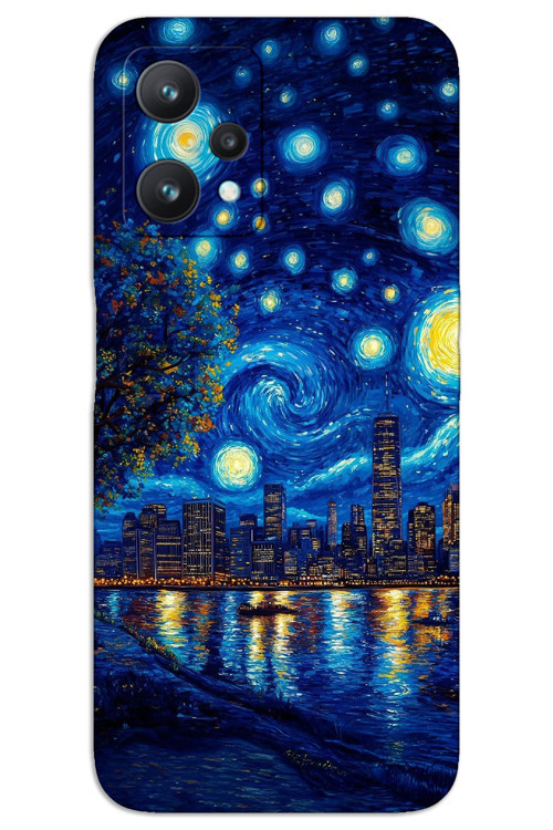 Realme 9 Pro Kılıf HD Desen Baskılı Arka Kapak - Sanat Sahil