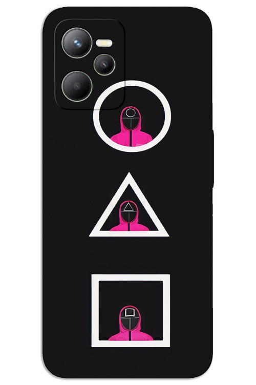 Realme C35 Kılıf HD Desen Baskılı Arka Kapak - Squid Game