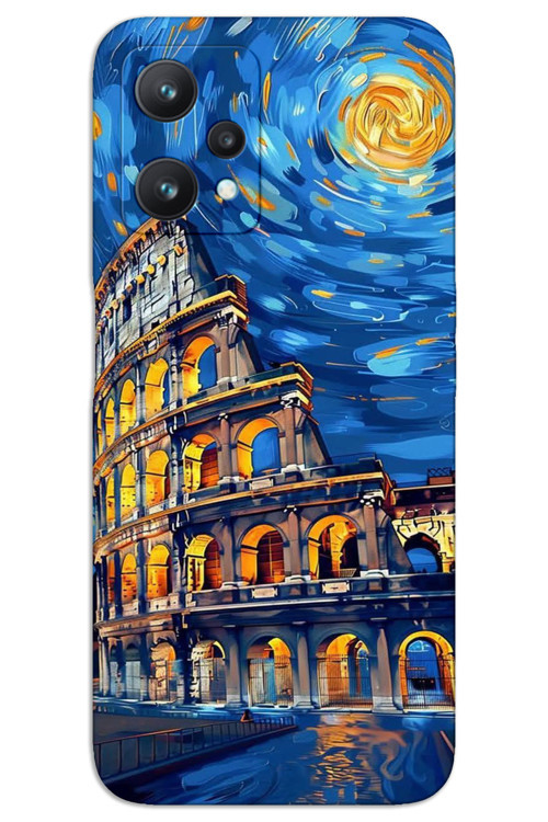 Realme 9 Pro Kılıf HD Desen Baskılı Arka Kapak - Sanat Roma