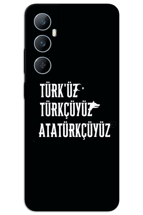 Realme C65 Kılıf HD Desen Baskılı Arka Kapak - Türkçü