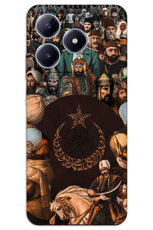 Realme C53 Kılıf HD Desen Baskılı Arka Kapak - Osmanlı Hanedan
