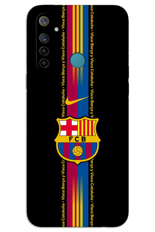 Realme 6i Kılıf HD Desen Baskılı Arka Kapak - Barça
