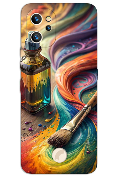 Reeder S19 Max Pro Kılıf HD Desen Baskılı Arka Kapak - Fırça Palet