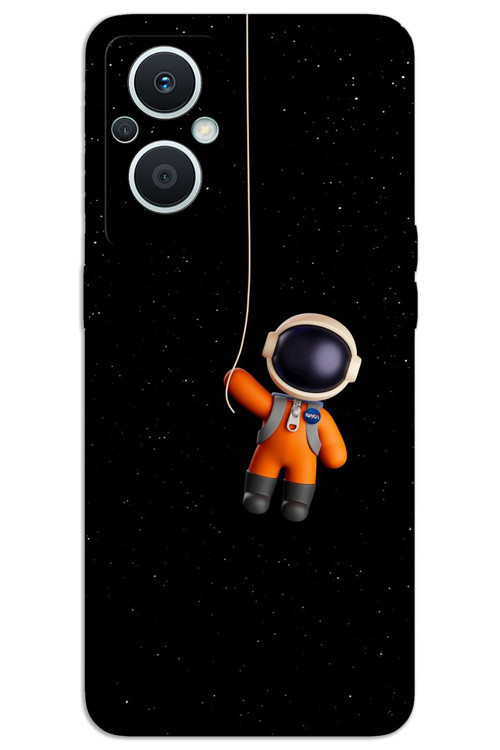 Oppo Reno 7 Lite Kılıf HD Desen Baskılı Arka Kapak - Astronot