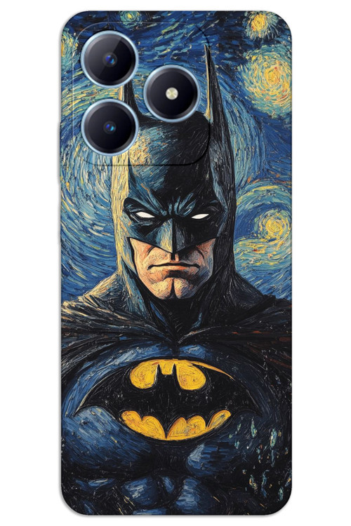 Realme Note 50 Kılıf HD Desen Baskılı Arka Kapak - Batman