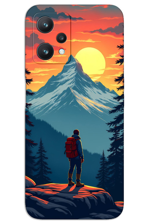 Realme 9 Pro Kılıf HD Desen Baskılı Arka Kapak - Everest