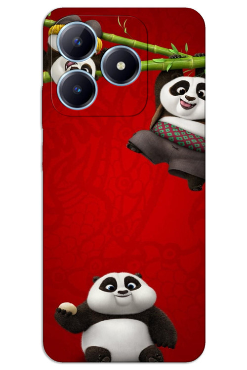 Realme C63 Kılıf HD Desen Baskılı Arka Kapak - Panda