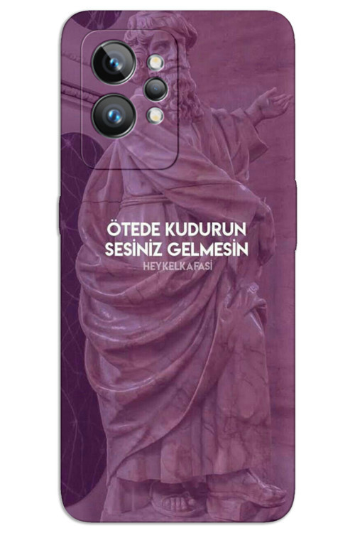 Realme GT 2 Pro Kılıf HD Desen Baskılı Arka Kapak - Ötede Kudurun