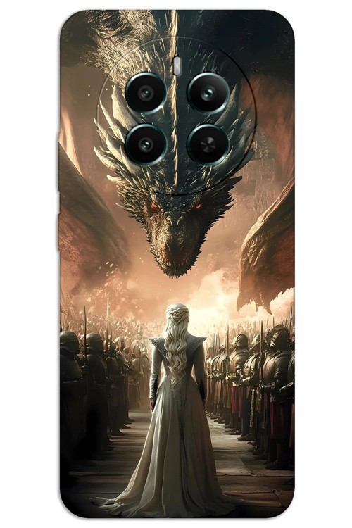 Realme 12 Plus Kılıf HD Desen Baskılı Arka Kapak - Dragons