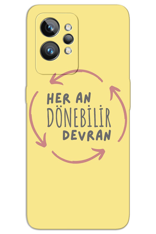 Realme GT 2 Pro Kılıf HD Desen Baskılı Arka Kapak - Devran Döner