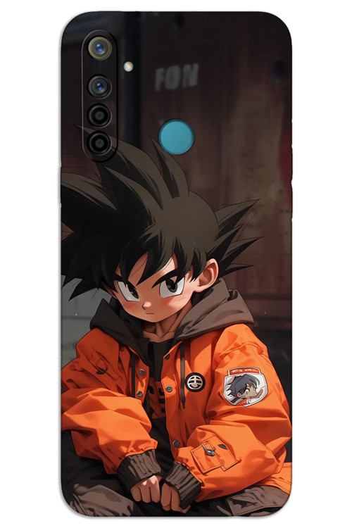 Realme 6i Kılıf HD Desen Baskılı Arka Kapak - Goku