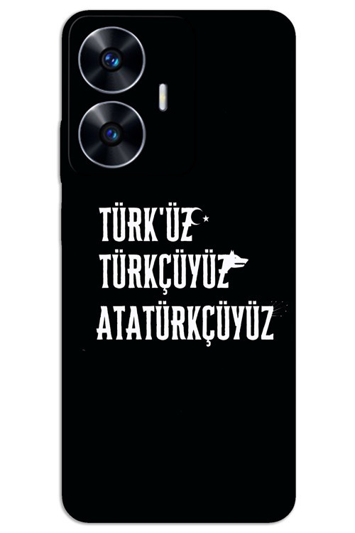 Realme C55 Kılıf HD Desen Baskılı Arka Kapak - Türkçü