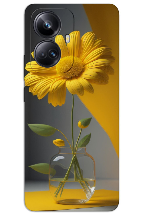 Realme 10 Pro Plus 5G Kılıf HD Desen Baskılı Arka Kapak - Fanus Çiçek