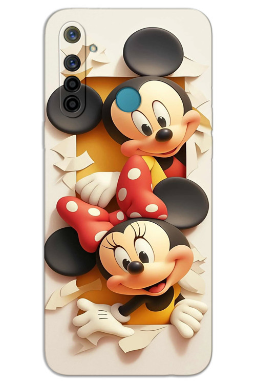 Realme 6i Kılıf HD Desen Baskılı Arka Kapak - Mickey 2