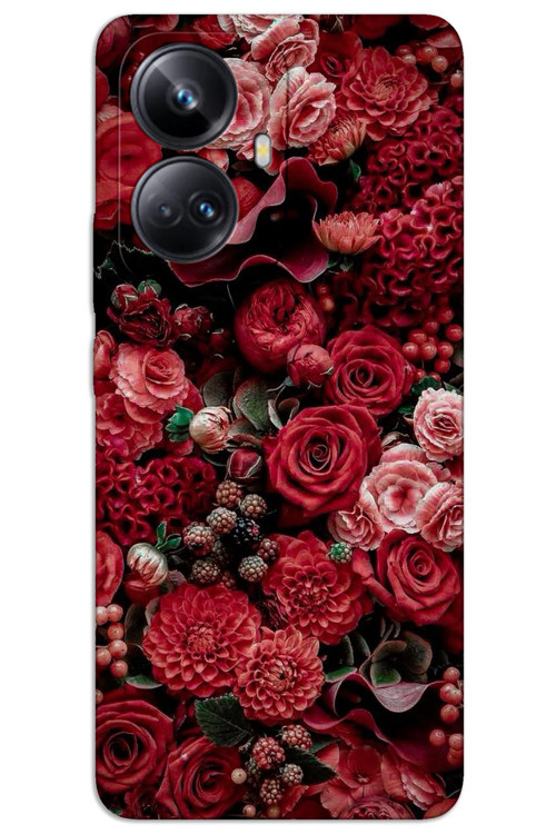 Realme 10 Pro Plus 5G Kılıf HD Desen Baskılı Arka Kapak - Güller