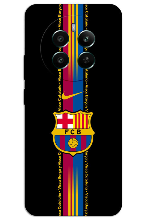 Realme 12 Pro Plus Kılıf HD Desen Baskılı Arka Kapak - Barça