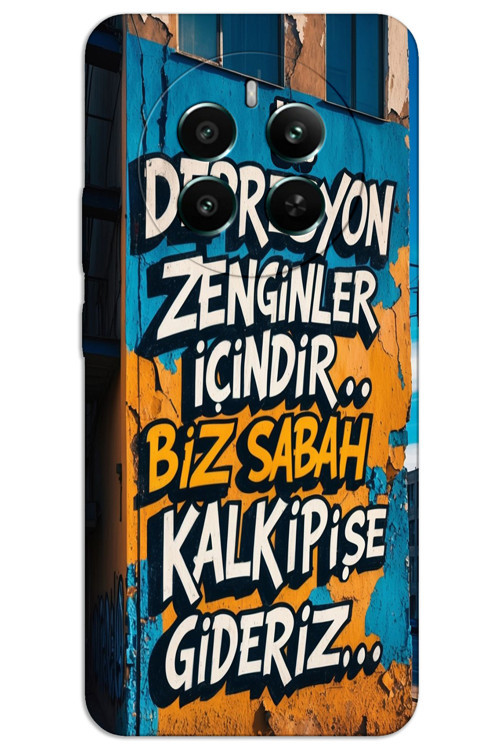 Realme 12 Pro Kılıf HD Desen Baskılı Arka Kapak - Depresyon