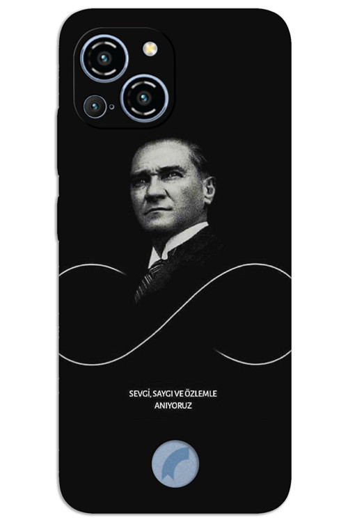 Reeder S23 Pro Max Kılıf HD Desen Baskılı Arka Kapak - Atatürk Sonsuzluk