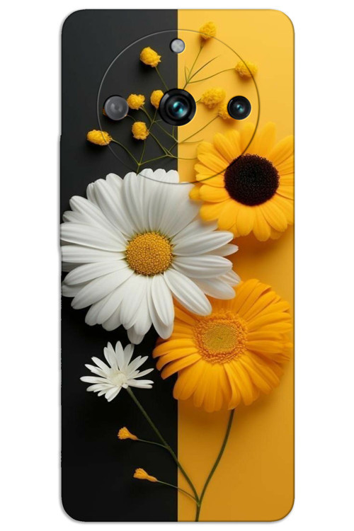 Realme 11 Pro Kılıf HD Desen Baskılı Arka Kapak - Papatya